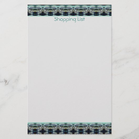Personalisierte Dekorationsliste Briefpapier (Vorderseite)