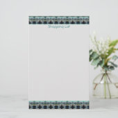Personalisierte Dekorationsliste Briefpapier (Stehend Vorderseite)