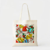 Personalisierte Dekorative Frohe Weihnachten Swirl Tragetasche (Vorne)