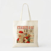 Personalisierte Dekorative Frohe Weihnachtswirbel Tragetasche (Vorne)