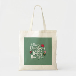 Personalisierte dekorative fröhliche Weihnachtssch Tragetasche
