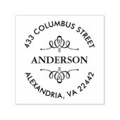 Personalisierte dekorative Rücksendeadresse Permastempel (Design)