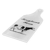 Personalisierte dekorative Vieh-Kuh Schneidebrett (Ecke)