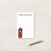 Personalisierte Delta-Studentinnenverbindung  Post-it Klebezettel (Auf Schreibtisch)