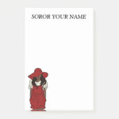 Personalisierte Delta-Studentinnenverbindung Post-it Klebezettel (Vorderseite)