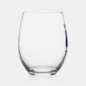 Personalisierte der französischen Fußball-Flagge Weinglas Ohne Stiel (Rechts)