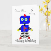 Personalisierte der Geburtstags-Karte des Karte (Gelbe Blume)