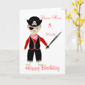 Personalisierte der Geburtstags-Karte des Karte (Gelbe Blume)