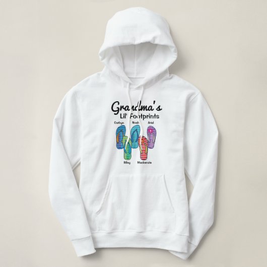 Personalisierte der Lil der Großmutter Abdrücke Hoodie (Design vorne)