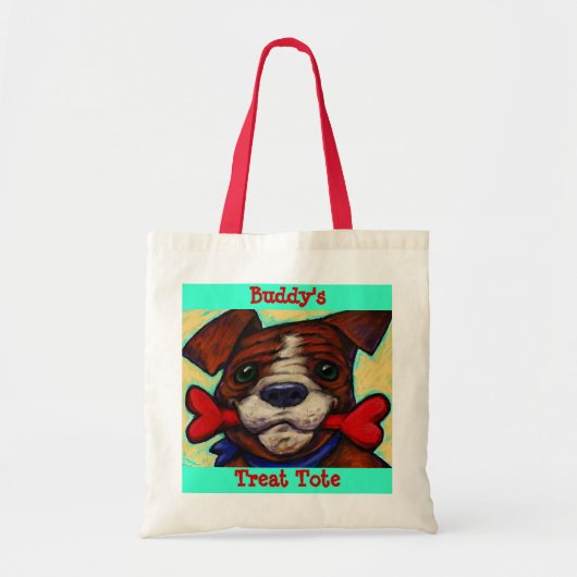 Personalisierte der Namen-HundeLeckerei des Tragetasche (Vorne)