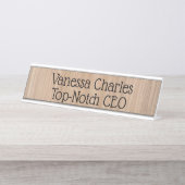 Personalisierte Desktop-Namensschild nach oben Schreibtischnamensplakette (Vorderseite )