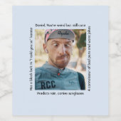 Personalisierte Details Funny Characteristics Feat Weinetikett (Einzelnes Label)