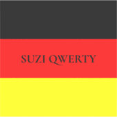 Personalisierte deutsche Flagge Aufkleber (Vorderseite)