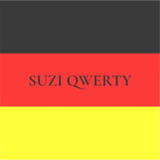 Personalisierte deutsche Flagge Aufkleber (Vorderseite)