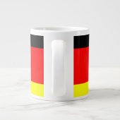 Personalisierte deutsche Flagge Jumbo-Tasse (Rückseite)