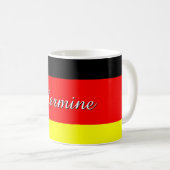 Personalisierte deutsche Flagge Kaffeetasse (VorderseiteRechts)