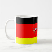 Personalisierte deutsche Flagge Kaffeetasse (Links)