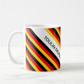 Personalisierte deutsche Flagge Kaffeetasse (Links)
