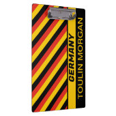 Personalisierte deutsche Flagge Klemmbrett (Rechts)