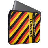 Personalisierte deutsche Flagge Laptopschutzhülle (Vorne Rechts)