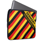 Personalisierte deutsche Flagge Laptopschutzhülle (Vorne Rechts)