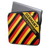 Personalisierte deutsche Flagge Laptopschutzhülle (Vorderseite Links)