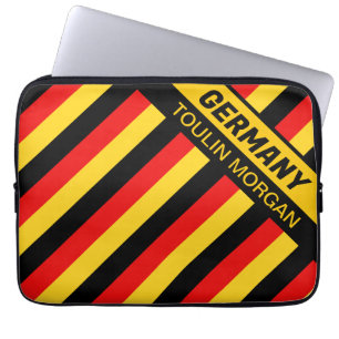 Personalisierte deutsche Flagge Laptopschutzhülle