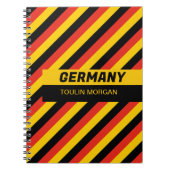 Personalisierte deutsche Flagge Notizblock (Vorderseite)