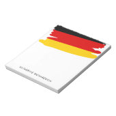 Personalisierte deutsche Flagge Notizblock (Rotiert)