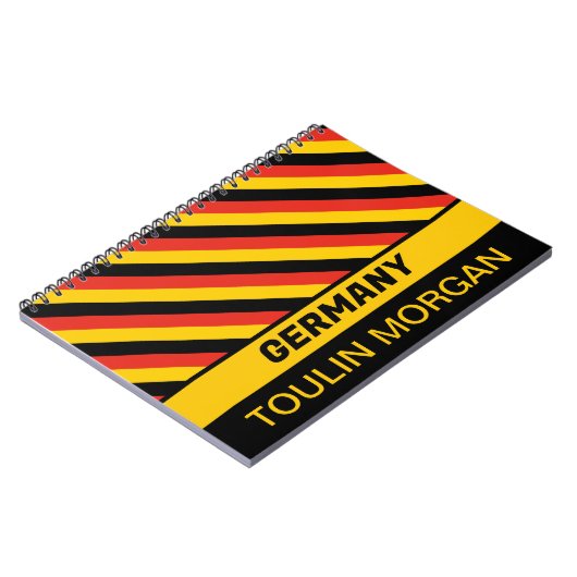 Personalisierte deutsche Flagge Notizblock