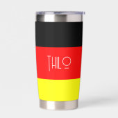 Personalisierte deutsche Flagge Thermobecher (Links)