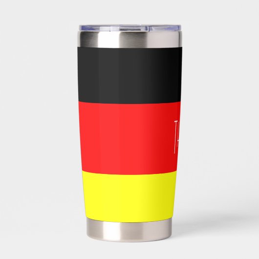 Personalisierte deutsche Flagge Thermobecher (Vorderseite)