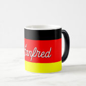 Personalisierte deutsche Flagge Verwandlungstasse (VorderseiteRechts)