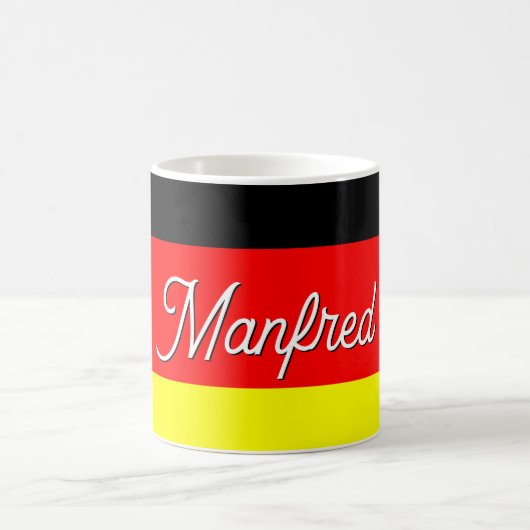 Personalisierte deutsche Flagge Verwandlungstasse (Mittel)