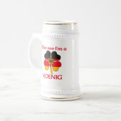 Personalisierte deutsche küssen mich, den ich bierglas (Vorderseite Links)