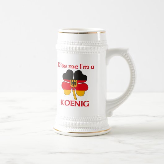 Personalisierte deutsche küssen mich, den ich bierglas (Rechts)