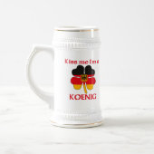 Personalisierte deutsche küssen mich, den ich bierglas (Links)