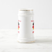 Personalisierte deutsche küssen mich, den ich bierglas (Mittel)