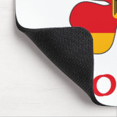 Personalisierte deutsche küssen mich, den ich mousepad (Ecke)