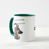 Personalisierte Deutsche Schäferhund Dog-Lover-Kaf Tasse (Vorderseite Links)