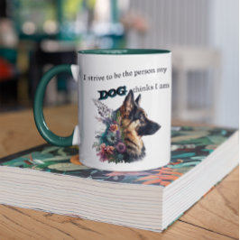 Personalisierte Deutsche Schäferhund Dog-Lover-Kaf Tasse