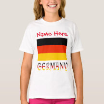 Personalisierte Deutschland-Flagge Heritage Mädche