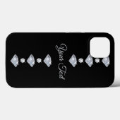 Personalisierte Diamanten Case-Mate iPhone Hülle (Rückseite (Horizontal))