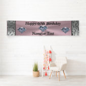 Personalisierte Diamond 60. Geburtstagsbanner für  Banner (Insitu)