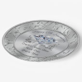 Personalisierte Diamond 60-Jährige Paper-Teller Pappteller (Schrägansicht)