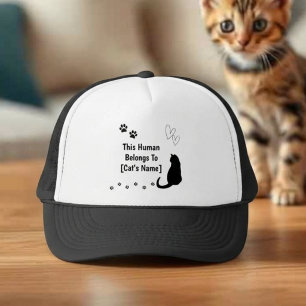 Personalisierte Diese Person gehört zur Katze Mütz Truckerkappe
