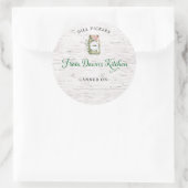 Personalisierte Dill-Gurken-Einmach-Aufkleber Runder Aufkleber (Tasche)