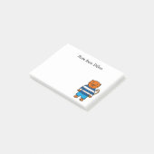 Personalisierte Dillon die Katze Post-it Klebezettel (angewinkelt)