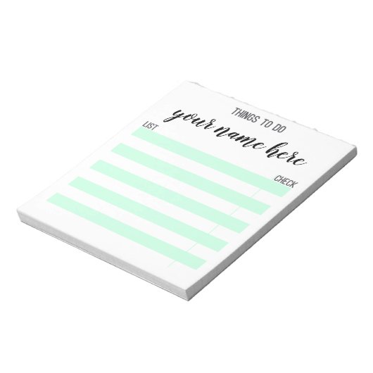 Personalisierte Dinge zum Ausführen von Notepad Notizblock (Rotiert)