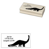 Personalisierte Dinosaurier-Adresse Briefmarke - B Gummistempel (Stempel)